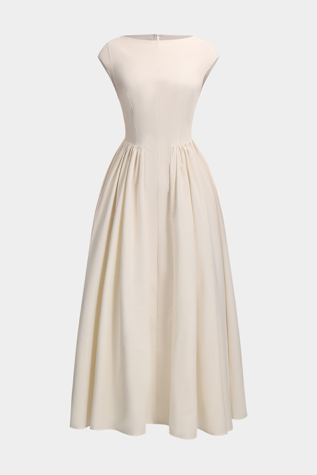 Pleated V-Neck Sleeveless Maxi Dress