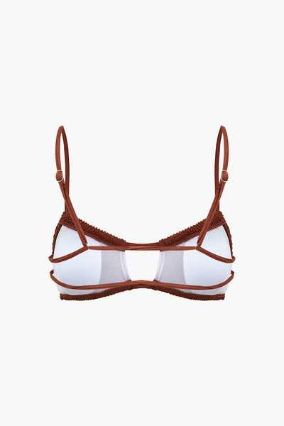 Textured Cut Out Bikini Set