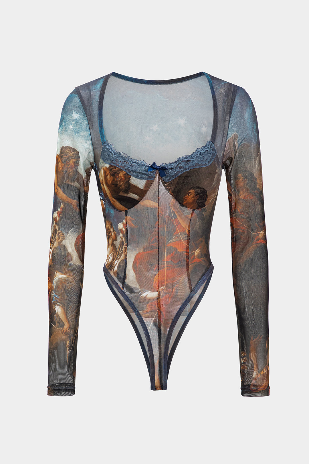 Baskılı File Tulum 