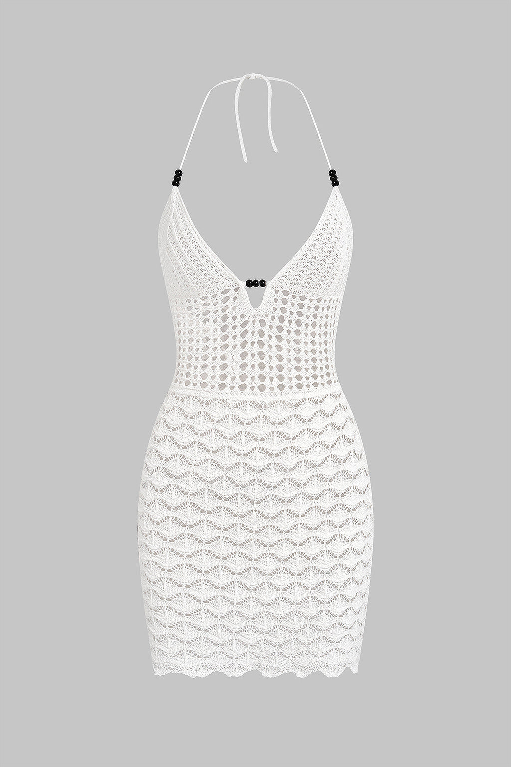 White Crochet Dress