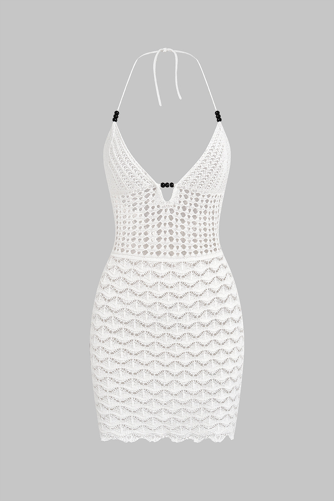 White Crochet Dress