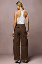 Kullanışlı Kargo Geniş Paçalı Pantolon