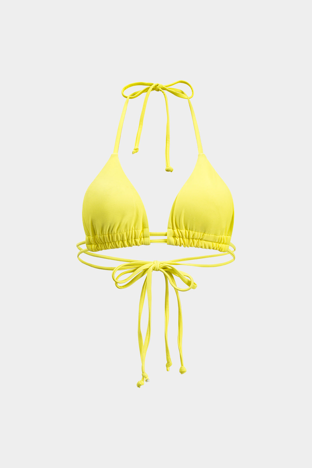 Yellow Printed Bikini & Sarong