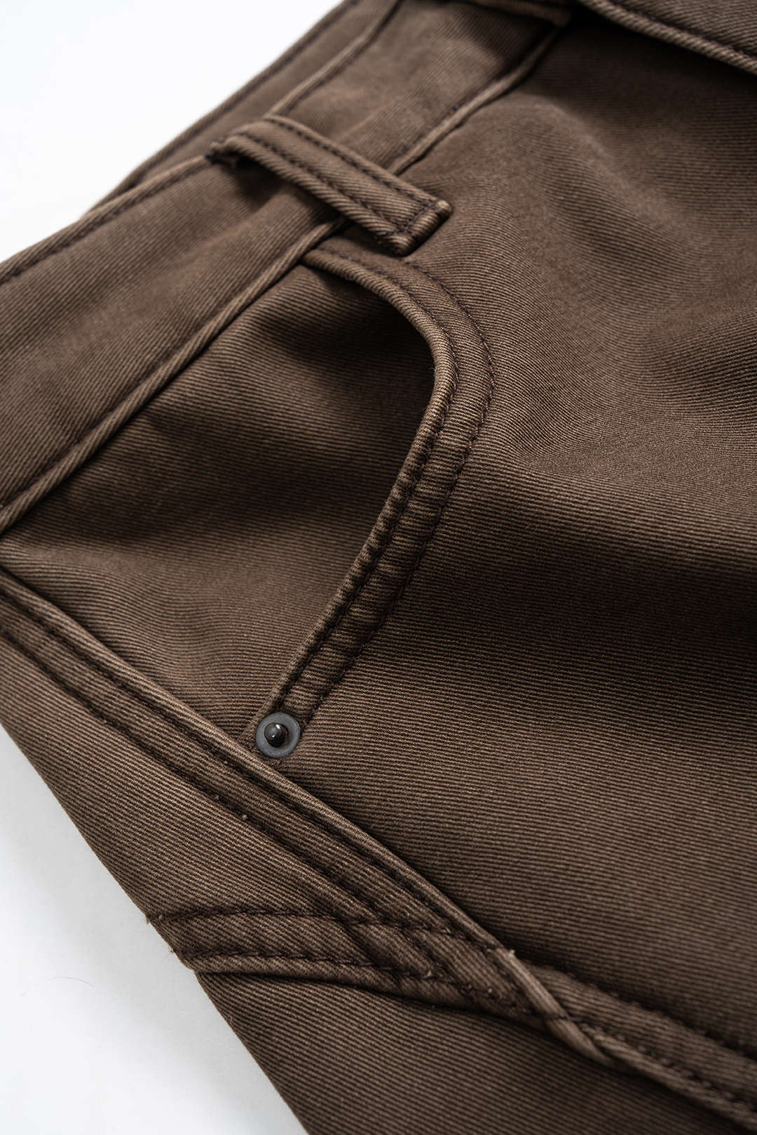 Chocolate Cargo Wide-Leg Pants