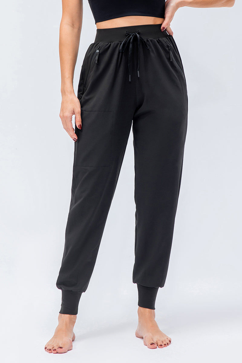 High-Waist Drawstring Jogger