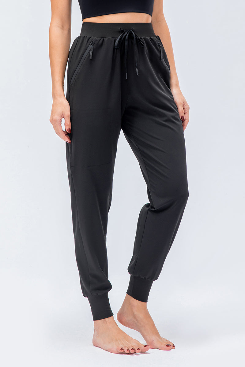 High-Waist Drawstring Jogger