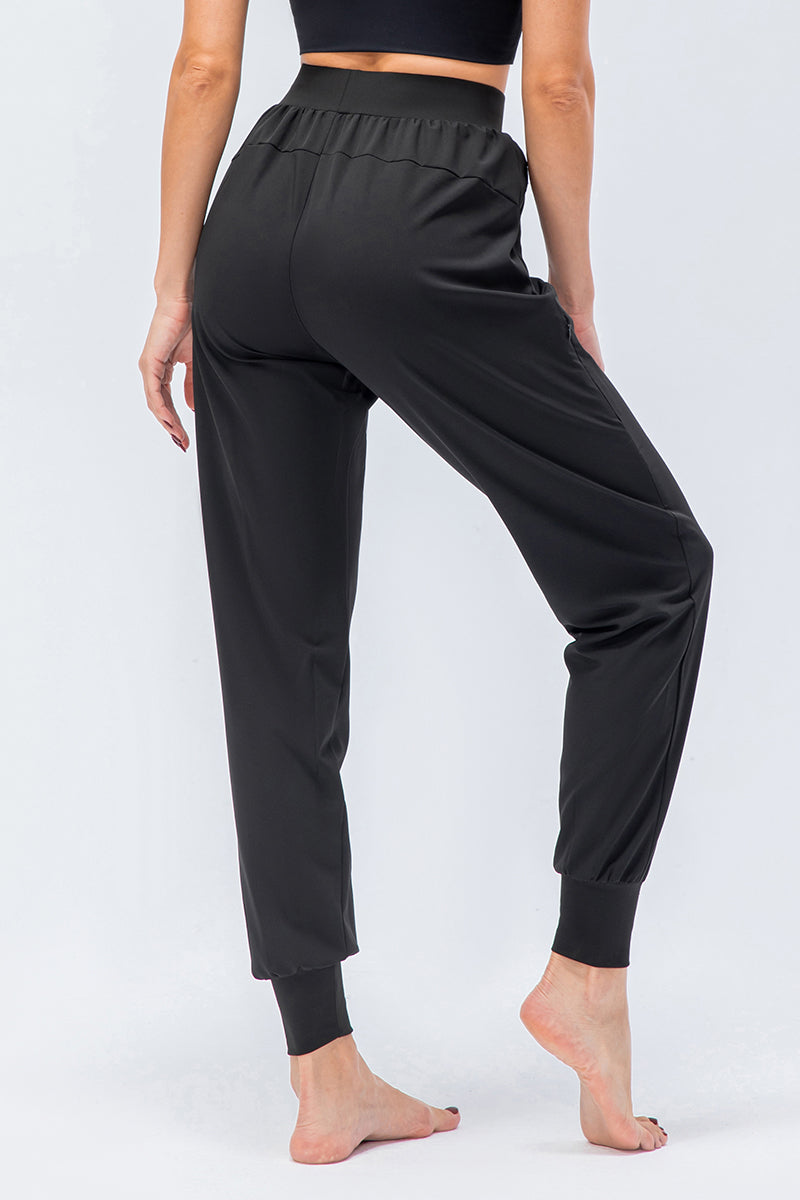 High-Waist Drawstring Jogger