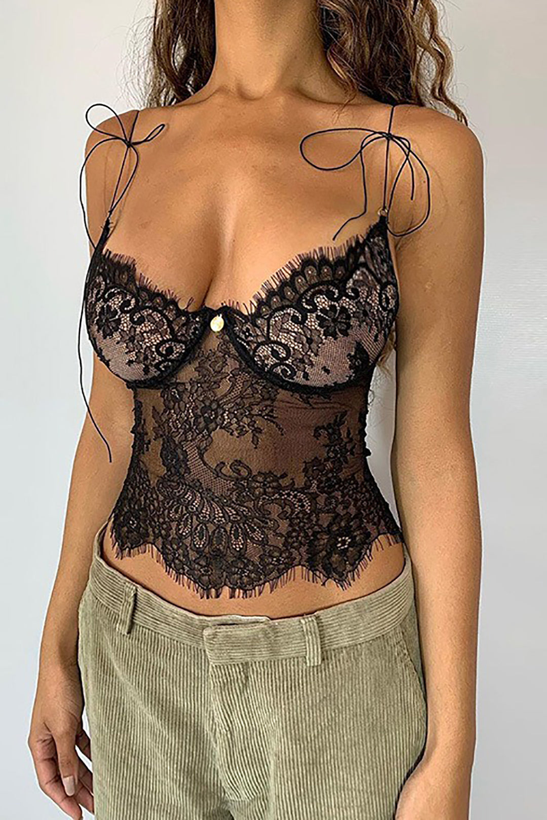 Tie Lace Crop