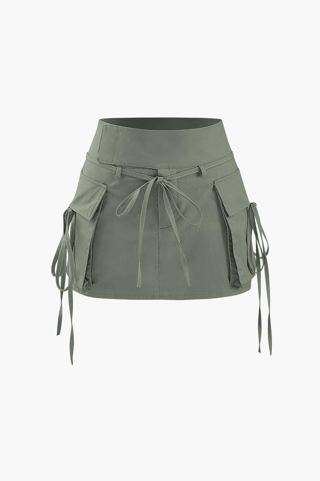 Low Rise Cargo Mini Skirt