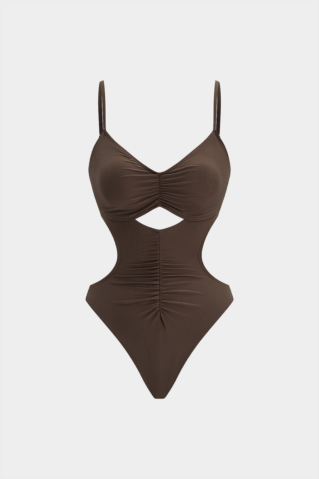 Mocha Cut-Out Swimsuit