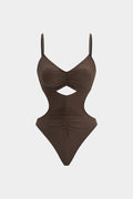 Mocha Cut-Out Swimsuit