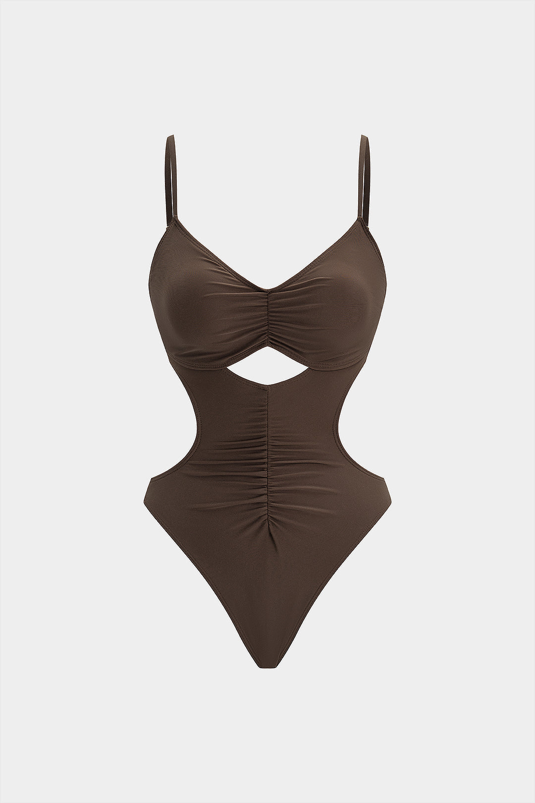 Mocha Cut-Out Swimsuit