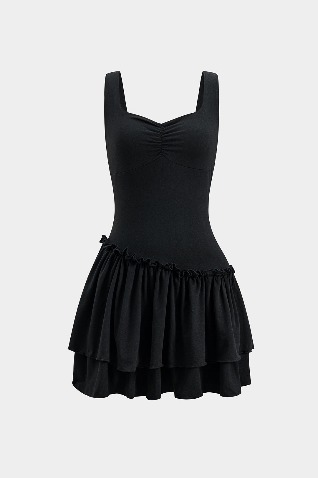 Fırfırlı Mini Elbise 