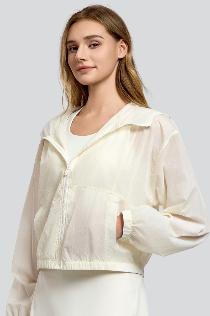 Women Summer Sunscreen Casual Lightweight Breathable Jacket