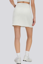 Sage Slit Hem A-Line Skirt