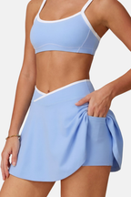 Zadie V-Waist Pleated Tennis Skort