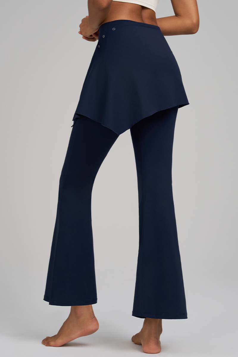 Yara Flared Leggings with Detachable Skirt Panel