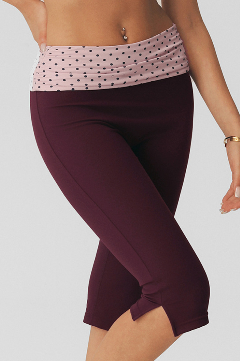 Mimi Polka Dot Bra & Capri Leggings Set