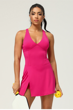 New Sexy Slit Yoga Tennis dress