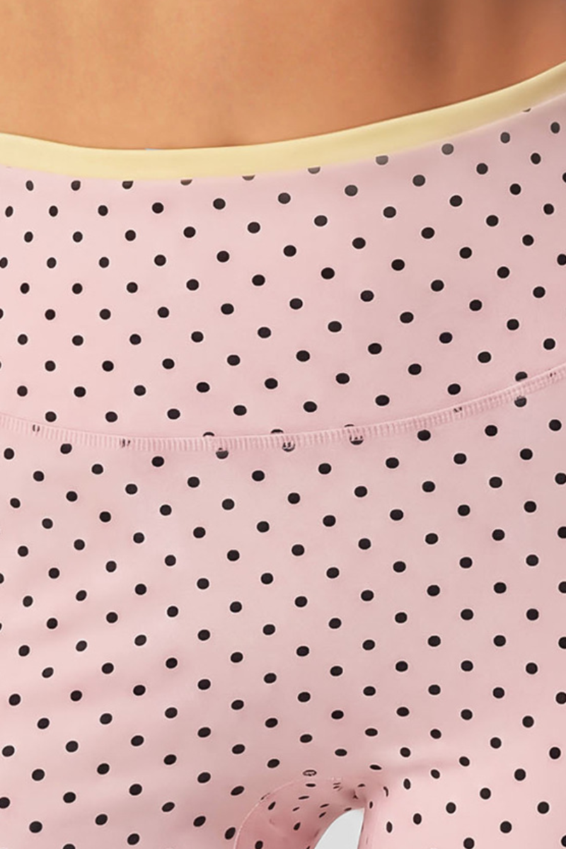Fifi Polka Dot High-Waist Leggings