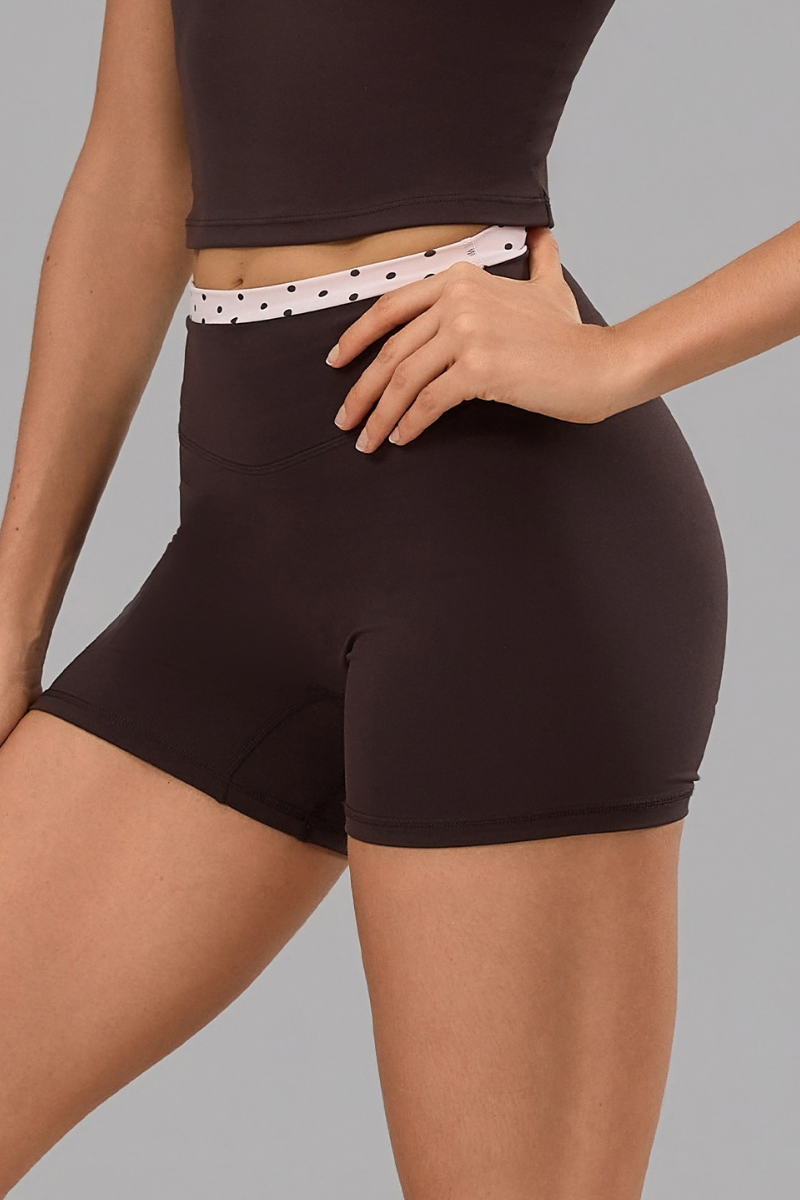 Pippa Polka Dot Waistband Shorts