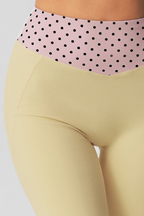 Clio Polka Dot V-Waist Flare Pants