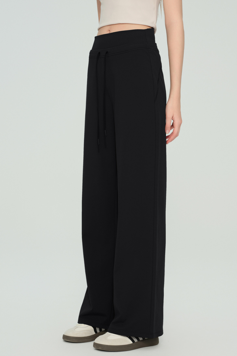 Elsa Double-Waist Wide Leg Pants