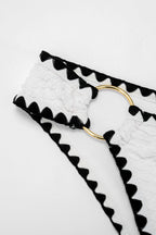 Ivory Edge Contrast Bikini Set