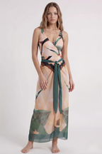 Natural Print Swimsuit & Pareo