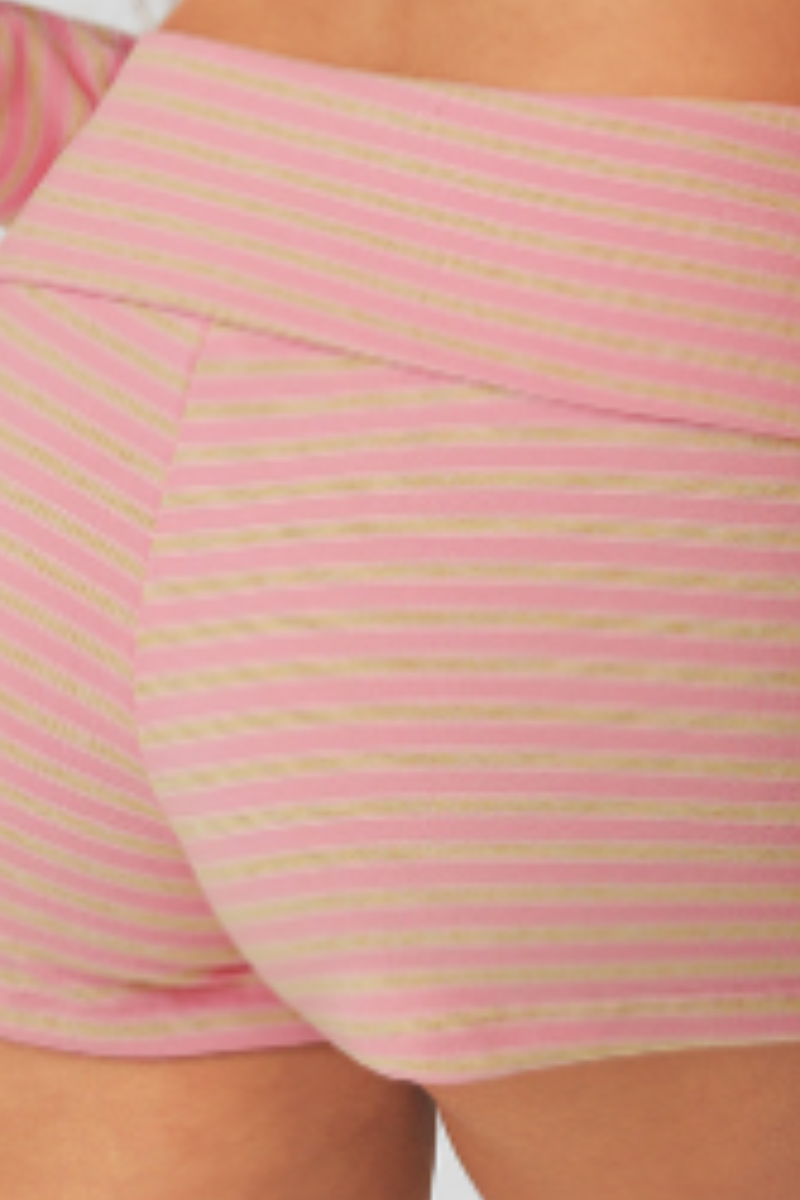 Riviera Striped Shrug & Shorts Set