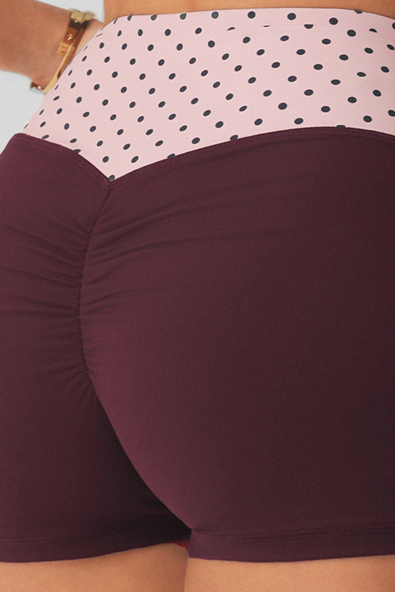 Shorts fruncidos Mimi de lunares