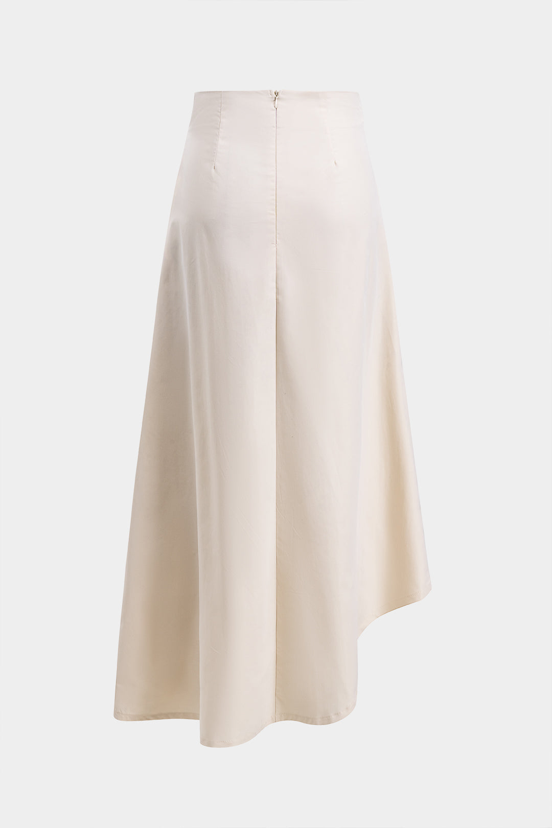 Monochrome Edge Asymmetrical Skirt &amp; Black Crop Set