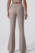 Vivi Twist-Waist Flared Leggings