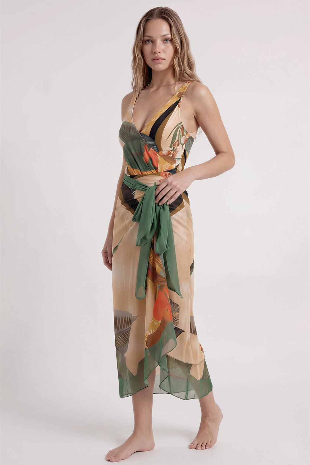 Olive Pareo Set