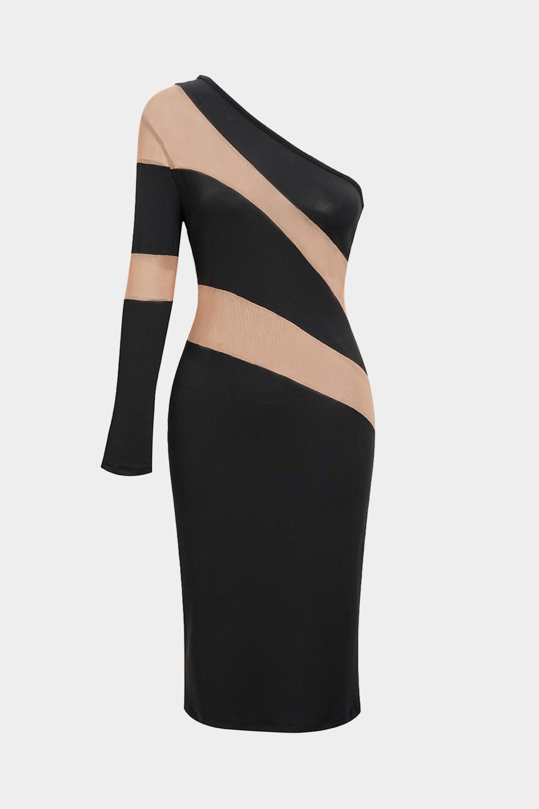 Asimetrik Midi Elbise