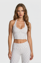 Dottie Halterneck Top – Bianco
