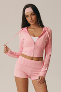 Riviera Striped Hooded Jacket & Shorts Set