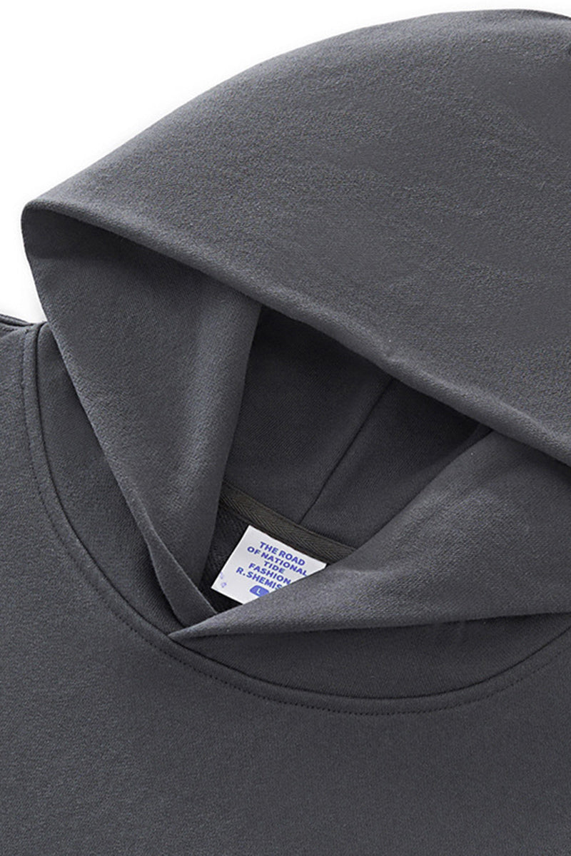 Jules Boxy Cropped Fleece Hoodie