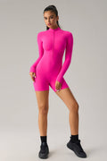 Hedda Zip Stand Collar Bodysuit