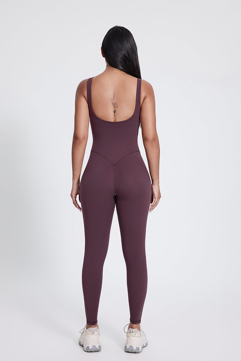 Body de yoga Amara con espalda en U