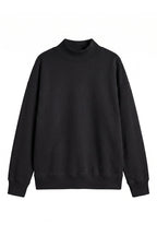 Women's Fall Fleece Relaxed Mock Neck Sweatshirt