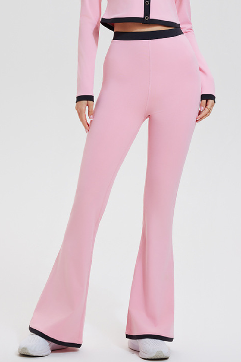 Margot Contrast Trim Flare Pants