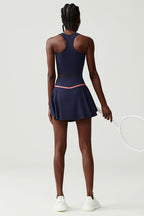 Women Stretch Tennis Set Removable Padding Sports Outfit