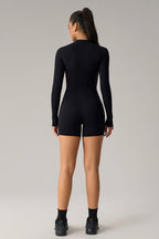 Hedda Zip Stand Collar Bodysuit