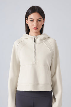 Hoodie Juno con media cremallera