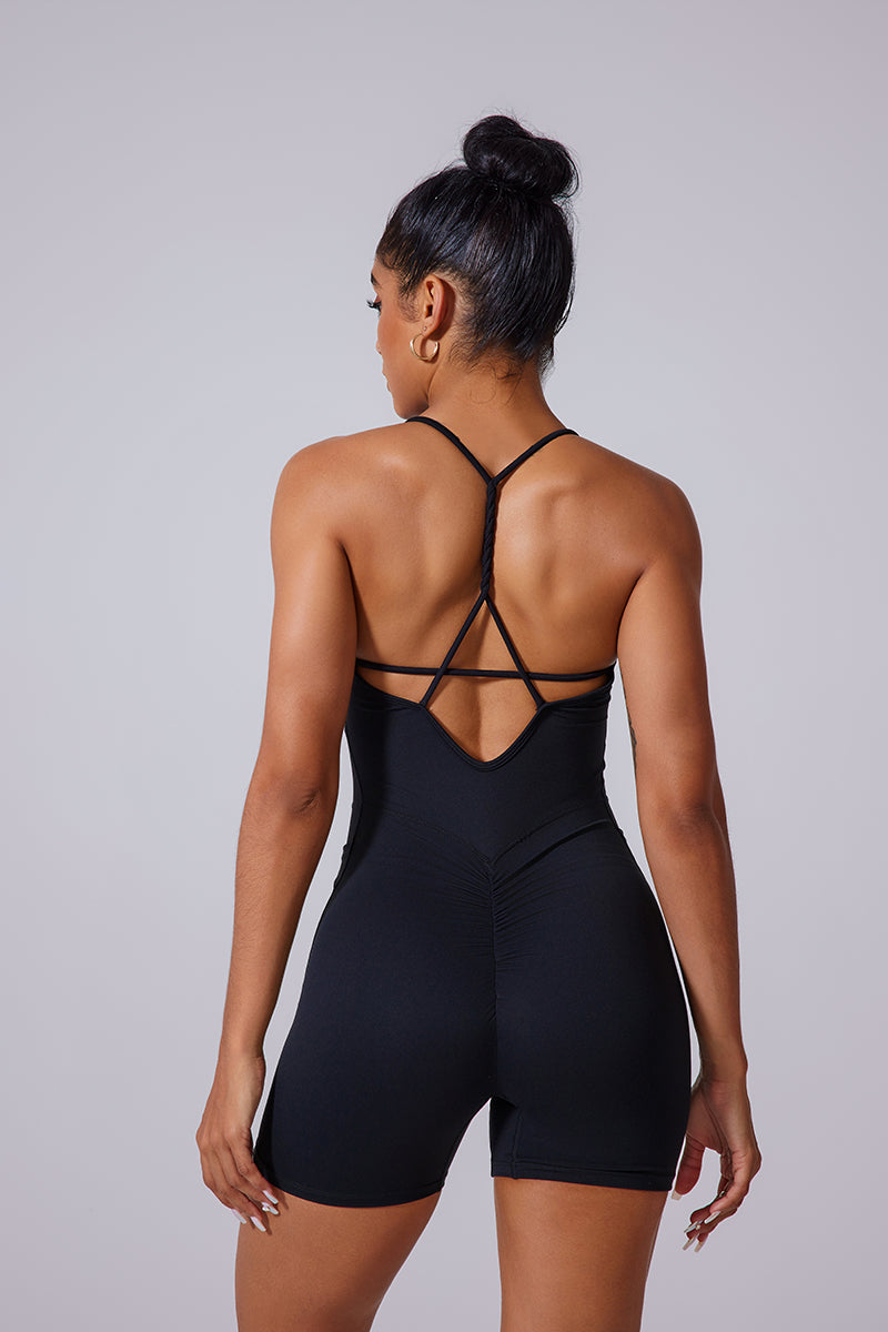 Body Odette con nudo trenzado y short integrado