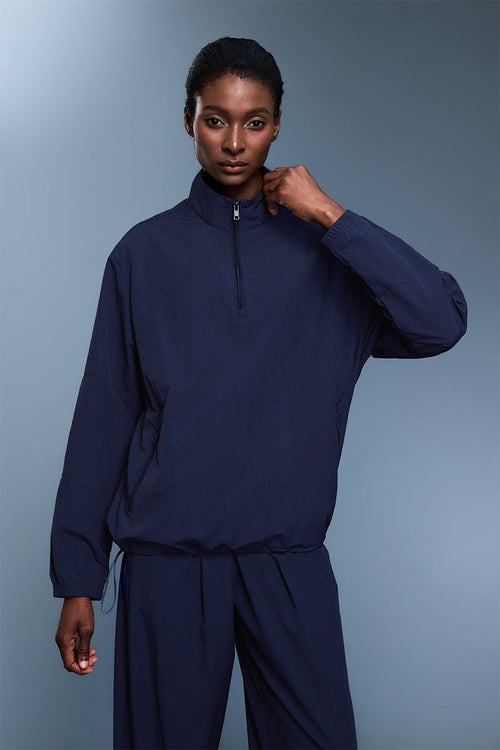 Giacca antivento Arlo con mezza zip