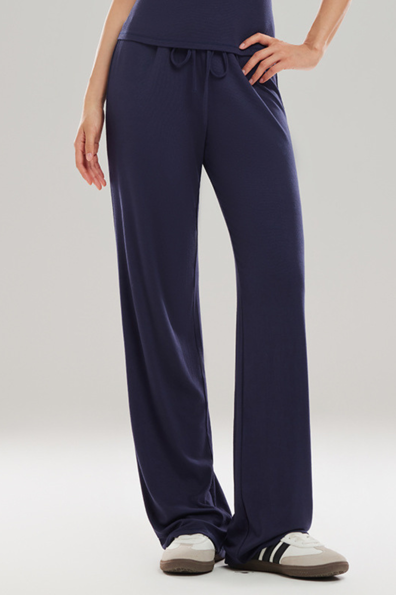 Etta Drawstring Straight Leg Pants