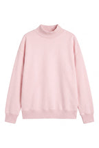 Women's Fall Fleece Relaxed Mock Neck Sweatshirt