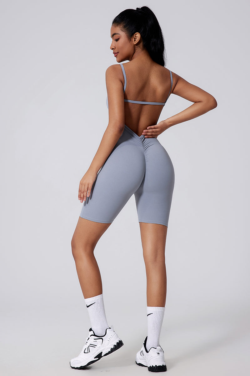 Body Tove con frunces y espalda calada